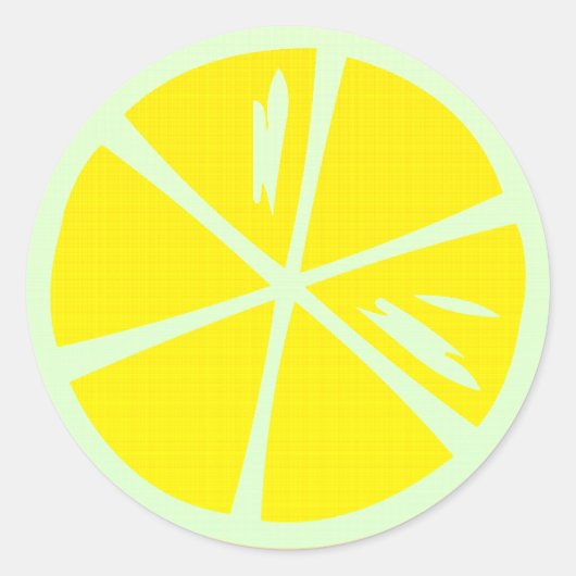 Sticker Rond Citron collant (Devant)