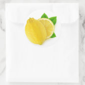 Sticker Rond Citron coupé (Sac)