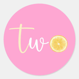 Sticker Rond Citron deux ans