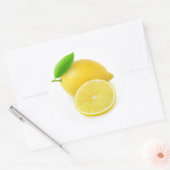 Sticker Rond Citron frais (Enveloppe)