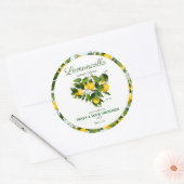Sticker Rond Citron Fruit Citron Limoncello (Enveloppe)