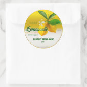 Sticker Rond Citron Fruit Lemoncello (Sac)