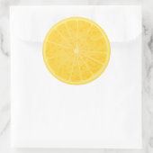 Sticker Rond Citron jaune (Sac)