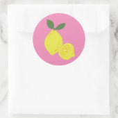 Sticker Rond Citron jaune (Sac)