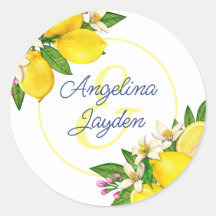 Citron Jaune Élégant Mariage Script