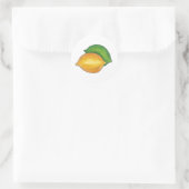 Sticker Rond Citron Lime Citrus Fruits Fruits Alimentation Frui (Sac)