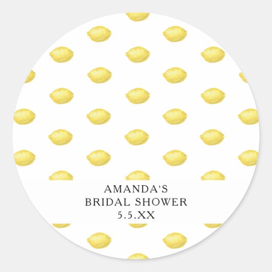 Sticker Rond Citron - Mariage (Devant)