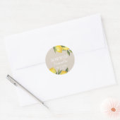 Sticker Rond Citron Rustique Moderne Limoncello Maison (Enveloppe)