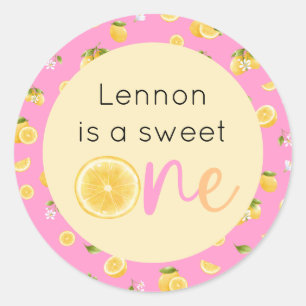 Sticker Rond Citron sucré un anniversaire