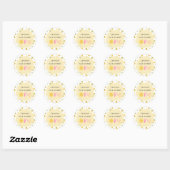 Sticker Rond Citron sucré un anniversaire (Feuille)