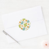 Sticker Rond Citron Tropical (Enveloppe)