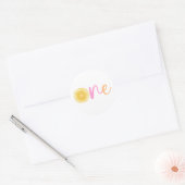 Sticker Rond Citron Un Anniversaire (Enveloppe)
