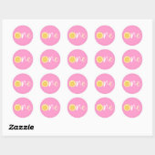 Sticker Rond Citron Un Anniversaire (Feuille)
