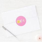 Sticker Rond Citron Un Anniversaire (Enveloppe)