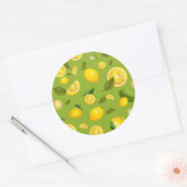 Sticker Rond Citron Variété 8 (Enveloppe)