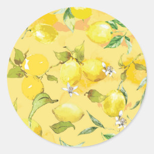 Sticker Rond citron vert IV