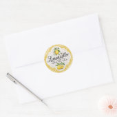 Sticker Rond Citron vintage (Enveloppe)