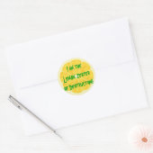 Sticker Rond Citron Zester de destruction ! (Enveloppe)