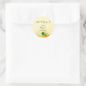 Sticker Rond Citronnade Squeeze of Love Citron Fête de Mariage (Sac)