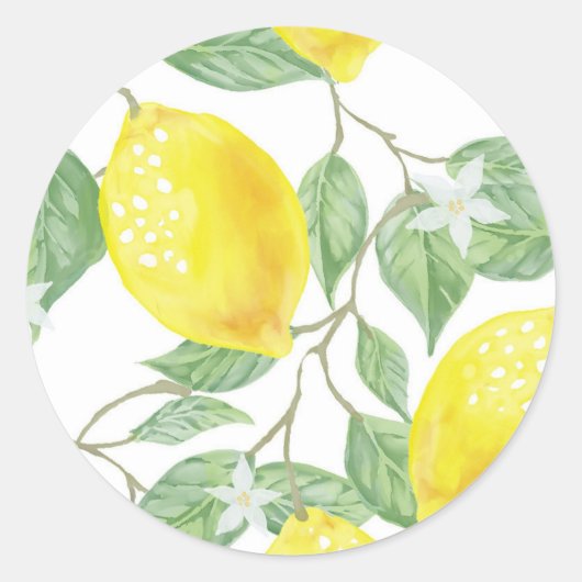 Sticker Rond Citronnier (Devant)