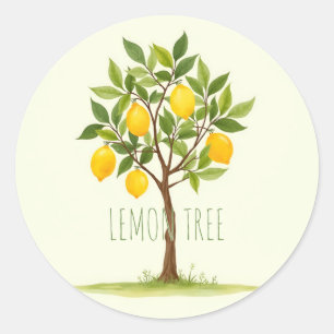 Sticker Rond Citronnier