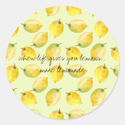 Sticker Rond Citrons (Devant)