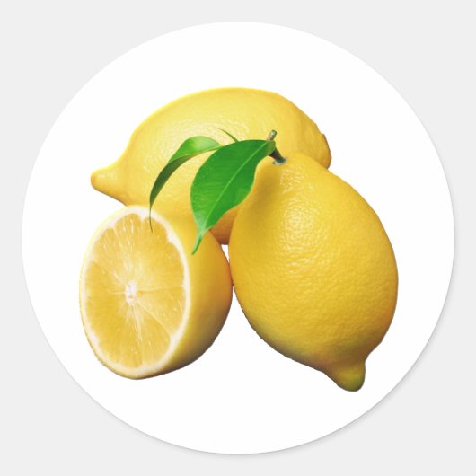 Sticker Rond Citrons (Devant)