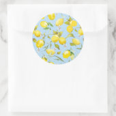 Sticker Rond citrons aquarelle 4 (Sac)