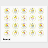 Sticker Rond Citrons au Limoncello (Feuille)