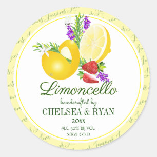 Sticker Rond Citrons au Limoncello