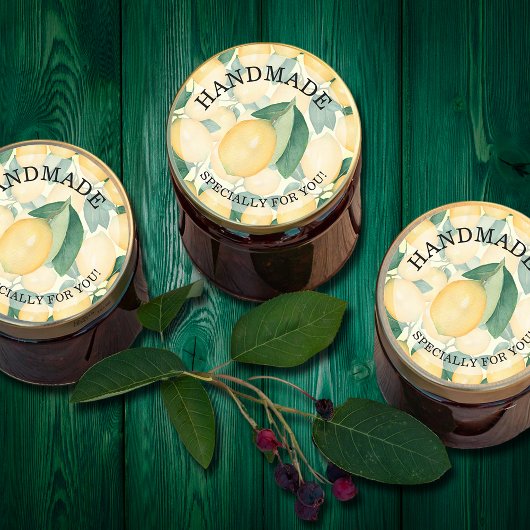 Sticker Rond Citrons Citrus FAITS MAIN pour Vous