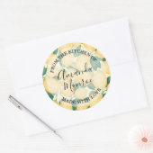 Sticker Rond Citrons DE LA CUISINE (Enveloppe)