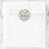 Sticker Rond Citrons et olives Nature Mariage Merci Favoriser (Sac)