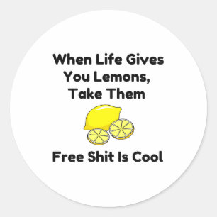 Sticker Rond Citrons gratuits
