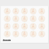 Sticker Rond Citrouille (Feuille)