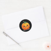 Sticker Rond Citrouille (Enveloppe)