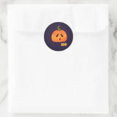 STICKER ROND CITROUILLE ! (Sac)