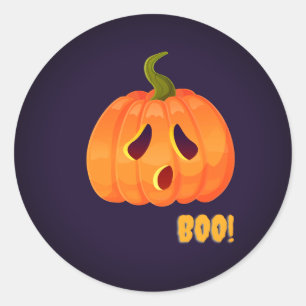 STICKER ROND CITROUILLE !