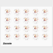 Sticker Rond Citrouille Automne  Automne Mariage (Feuille)