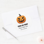 Sticker Rond Citrouille d'Halloween – (Enveloppe)