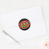 Sticker Rond Citrouille d'Halloween (Enveloppe)