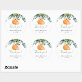 Sticker Rond Citrouille eucalyptus feuillage de chute faveur me (Feuille)