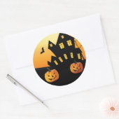 Sticker rond Citrouille Halloween (Enveloppe)