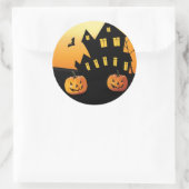Sticker rond Citrouille Halloween (Sac)