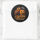 Sticker rond Citrouille Halloween (Sac)