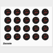 Sticker Rond Citrouille Halloween 001 (Feuille)