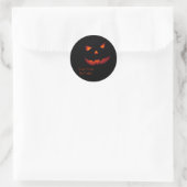 Sticker Rond Citrouille Halloween 001 (Sac)