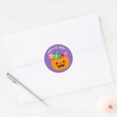 Sticker Rond Citrouille Kids Candy Halloween Party (Enveloppe)