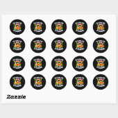 Sticker Rond Citrouille Mawmaw Du Patch Funny Halloween Famil (Feuille)
