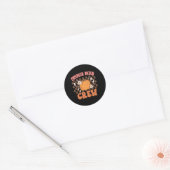 Sticker Rond Citrouille Patch Crew Funny Citrouille Patch Squad (Enveloppe)